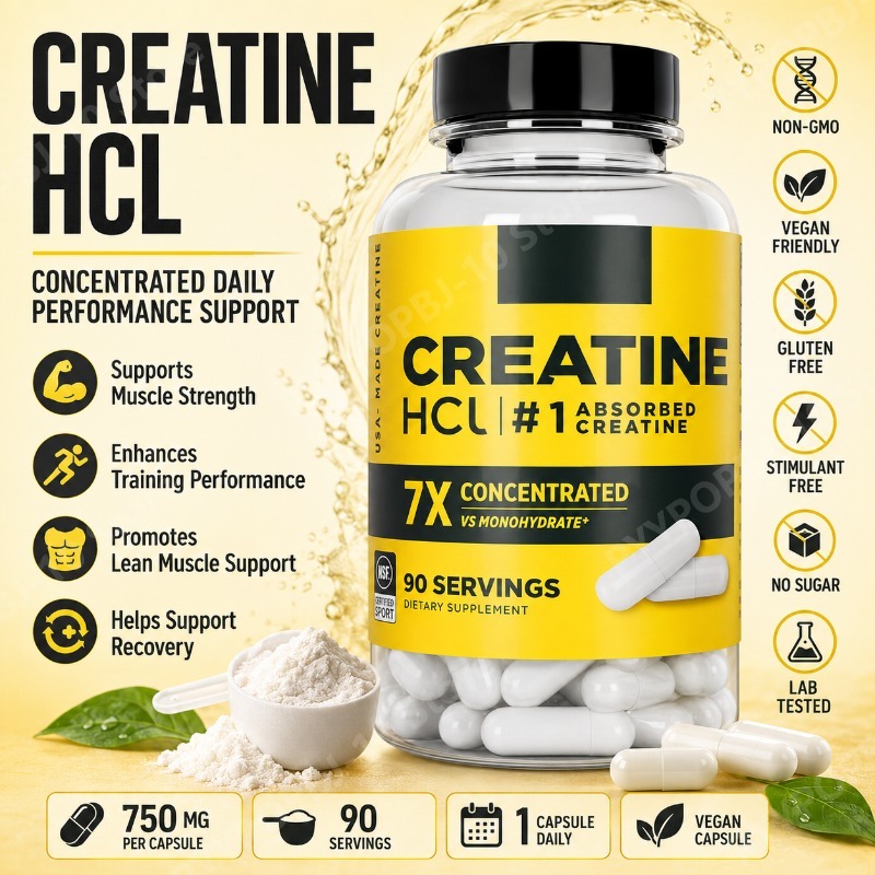 Fitness With Nutrition - 크레아틴 HCl 750mg 90캡슐 피트니스 근육